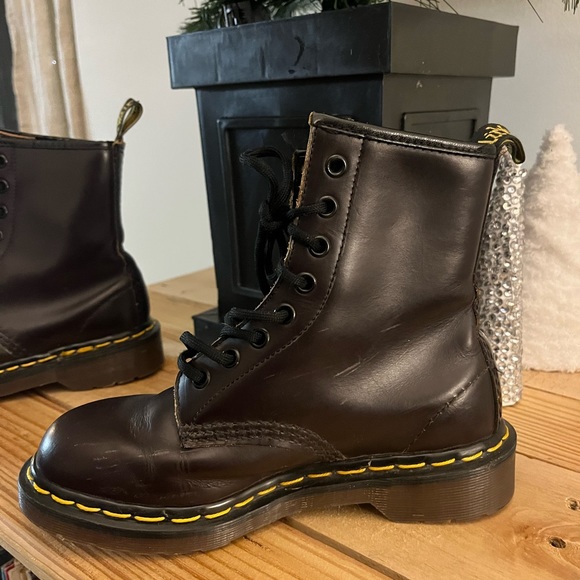 Kids/Women's Dr Martens / Wine Lace Up - Picture 2 of 10